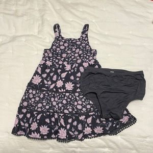 Beautiful lavender and grey floral dress